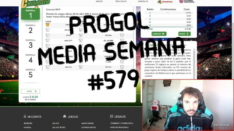 [Eddy92] (April 4, 2022) Progol Media Semana – Análisis y Pronósticos